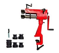 Manual Metal Bead Roller, 7-Inch Sheet Fabrication Machine with 6 Dies for Burring, Edging, and Elbowing