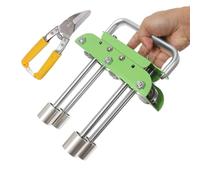 Manual Metal Roller Bender - V-Shaped Edge Tool for Roofing and Sheet Fabrication with Scale