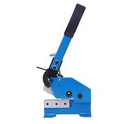Manual Metal Shear Cutter Benchtop Lever Shear Carbon Steel Plate Guillotine Scissor Cutter for Cutting Steel Plate Flat and Round Steel (125mm)