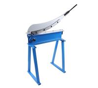 Manual Metal Shear Steel Cutter 500mm Industrial Cutting Sheet Metal Guillotine Shear 16 Gauge 1.5mm Plate Cutter with Stand 20'' Bed, Clamp Scissor Cutter Sheet Metal Guillotine Tool