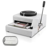 Manual Metal Stamping Machine for Embossed Tags, Adjustable Interval Code Printing, Ideal for Personalized ID and Label Creation