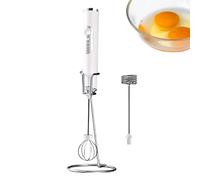 Manual Milk Frother - Ergonomic Whisk & Juice Frother | Portable Milk Frother Coffee Blender, Removable Frother for Latte, Frappe, Matcha, Multipurpose Hand Blender for Kitchen,