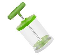 Manual Milk Frother Green Household Mixer for Coffee Shops | ABS Silicone Stainless Steel Build, Ergonomic Heat Resistant Handle, Easy Cleaning, for Milk Use