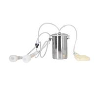 Manual Milking Machine 2000ml Effort Saving Collection Supplies Control Stainless Steel Bottle Portable Milking Kit for Milk Plant Farm