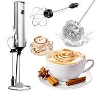 Manual Mixer for Coffee, Milk Mixer - Handheld Mixer for Latte, Suitable for Cappuccino, iced Tea, Matcha, hot Chocolate ash, Electric Whiskey Beverage Mixer, mini frother