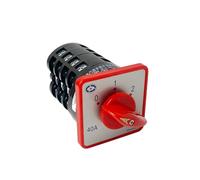 Manual Motor 3 Position Rotary Switch 4 Pole 7.5kw 40A Changeover Cam Selector HZ5-40/7.5 M08
