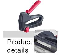 Manual Nailing Machine for Woodworking and Home Use, Single-Handed Operation with ABS Handle, Includes 900 Nails (23/6-8, 53/4-8, 13/4-8), Black Red
