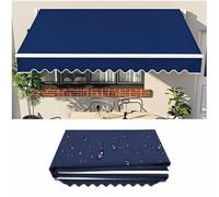 Manual ning Replacement Fabric - Dark Blue Polyester Canopy for Outdoor Patio, Garden, Deck, Balcony - 13x10ft/400x300cm Sune Cover