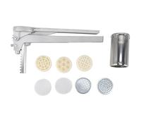 Manual Noodles Press, Less Steel Pasta r with 7 le Noodle r for Home, Compact and to, al Pasta Press for Spaghetti Fettuccine