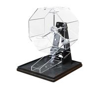 Manual Number Picker Bingo Machine for Family Game Night, Black