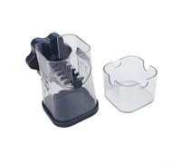 Manual Nut Grinder for Walnuts Almonds Chocolate - Abs Kitchen Crushing Tool Having Transparent Chopping Chamber 360° Swivel Handle for Easy-Clean 3-Layer Style - Coffee/Yellow/Navy(Green)