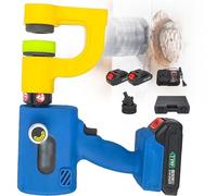 Manual Oil Return Punch, 50KN Automatic Handheld Punch Tool, Automatic Electric Hydraulic Hole Punch Tool, for Iron and Stainless Steel Plates, Manual Oil Return, Includes 2 Batteries (25mm)(Φ20mm)