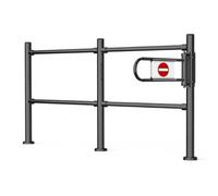 Manual Open Pedestrian Safety Gate, Automatic Closing Swing Guardrail for Supermarket and Warehouse Entrance