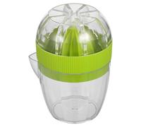 Manual Orange Juicer Plastic Hand Press with Built in Filter | Portable Measuring Cup Design, No Power Needed, Easy Cleaning for Office Desks, Rv Travel Use