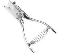 Manual Oval Hole Puncher for Id Cards and Scrapbooks | Metal Build, Silver Finish, Simple , Clean Slots for Badges, Crafts and Art Works