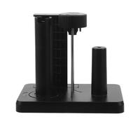 Manual Packing Label Dispenser for 5.5 Inch Stickers, Black Plastic | Flat Base, Adjustable Core Options, Stable Desktop Use, Reduces Hand Fatigue, Fast Peeling