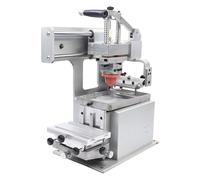 Manual Pad Printer - Adjustable Printing Press with Flexible Worktable for Metal, Plastic, Glass, and Ceramics - DIY Single Color Transfer Machine