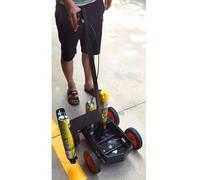 Manual Paint Line Marker Tool, DIY Road, Basketball Court, Garage, Curved & Straight Line Painting Device for Floor Marking