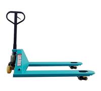 Manual Pallet Jack Hydraulic Forklift with Nylon Wheels, 5500 lbs Capacity, Heavy Duty Transport Tool for Warehouse, Construction Site, Easy Maneuverability