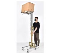 Manual Pallet Truck 80kg Heavy Duty - Foldable Hand Stacker for Warehouse and Garage, Galvanized Steel Lift Cart for Easy Transport