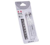 Manual Paper Clips Dispenser with 8 Metal Clamp Refills for Organizing Document Archival File Music Score Clamp File Owner
