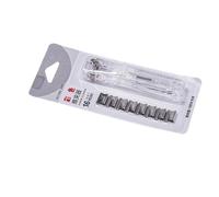 Manual Paper Clips Dispenser with 8 Metal Paper Clamp Refills for Organizing Document Archival File Music Score Kids Safe Clips