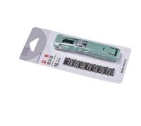 Manual Paper Clips Dispenser with 8 Metal Paper Clamp Refills for Organizing Document Archival File Music Score Kids Safe Clips