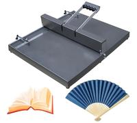 Manual Paper Creasing Machine, Heavy Duty Metal Desktop Creaser with Positioning Stops and Extended Panel Lengths for Greeting Cards, Booklets, and Photo Paper