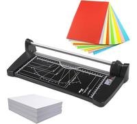 Manual Paper Cutter, Metal Guillotine Paper Cutter, Rotary Paper Trimmer with Scale Ruler, Cutting Width 31.8cm-60cm, Cut 10 Sheets for Paper, Photo, Craft Paper， Scrapbooking(A3)