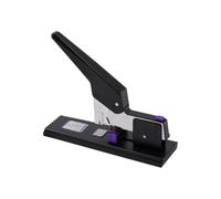 Manual Paper Fastener Long Handle Stapler for Thick Document Organization, Lever Press Design, Metal Composite Body, Record Archive Filing Manual Desk Stapler Lever Press Thick Document Binder Archive