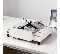 Manual Paper Folder Stapler Machine, Electric Binding Machine for Tender Documents, Brochures, 30mm Roller, 300 Books per Hour
