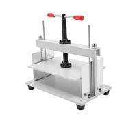 Manual Paper Press Machine, A4 Book Bookbinder Press, A4 Flat Paper Press with Double Balance Rod, Steel Bookbinder Flattening Machine, 1.5T Pressure