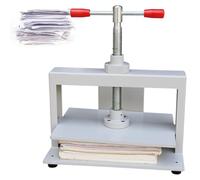 Manual Paper Press Machine, A4 Book Press for Bookbinding, Notes, Office Invoice Steel Flattening, 1500kg Pressure