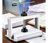 Manual Paper Press Machine, A5 A4 A3 Nipping Press With Thickened Steel 3-sided Position Baffle, 1500 Kg Bookbinding And Paper,for Express Orders, Currency Shaping, Efficient A3
