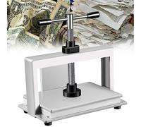 Manual Paper Press Machine Heavy Flat Paper Press Machine 3306Lbs 1500Kg Pressure Office Invoice Bookbinder Flattening Machine