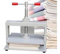 Manual Paper Press Machine Papers Flatting Machine Portable Bookbinding Presses for Finishing and Flattening of Financial Files Express Orders Stamps Paper Currency(A5)