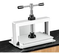 Manual Paper Press Machine, Steel Notes Invoice Flattening Machine, Paper Making Book Press, Bookbinder Press, 3306lbs/1500kg Pressure for A3 A4 A5 Size Paper Flatten(A3)