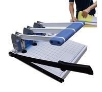 Manual Paper Punch - Adjustable Ruler and Cutter, Drills 150 Pages, Ideal for Home and School Office Filing