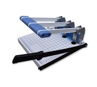 Manual Paper Punch - Portable Document Organizer with Adjustable Ruler & Cutter for Home, Office, and School Use