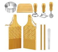Manual Pasta Maker Board Set 12pcs Pasta Cutter Set Dumpling Maker Mould Ravioli Stamp Maker Cutter, Ravioli Cutters Mold Multipurpose Baking Accessories for Wontons Dumplings Desserts