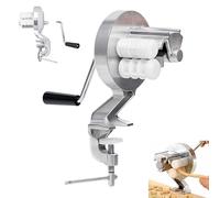 Manual Pasta Maker, Hand Crank Noodle Press Machine for Spaghetti Fettuccine Macaroni, Easy to Clean and Store