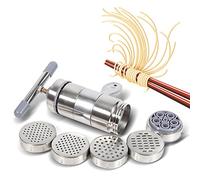 Manual Pasta Maker Stainless Steel Noodle Making Machine Fresh Fettuccine Spaghetti Lasagne Dough Roller Press Cutter for Homemade Pasta