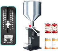 Manual Paste Filling Machine - Adjustable 10-100ml Bottle Filler for Liquid, Tahini, Honey, Peanut Butter - Perfect for Home & Commercial Use