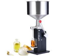 Manual Paste Liquid Filling Machine, Adjustable Bottle Filler with Scale for 10-100ml, Quantitative Syrup Perfume Shampoo Lip Gloss Filler, for 16-23cm Bottles, Homebrew Cosmetic Lab Use