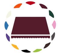 Manual Patio Sunshade Canopy Replacement Fabric Retractable Awning Cover UVResistant Polyester for Balcony Yard Market (Burgundy 13x10ft/400x300cm)