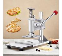 Manual Patty Press Machine for Pizza Dough, Stainless Steel Plates, Home and Commercial Use
