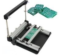 Manual Pcb Stencil Printer, Adjustable Solder Paste Printer Adjustable Thickness, Precision Printing, Simple Manual Operation, For Pcb Assembly 10cm