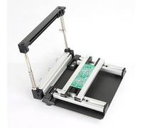 Manual PCB Stencil Printer, Small SMT Screen Printing Station, Adjustable Thickness, Honeycomb Positioning Holes for Precision PCB Assembly
