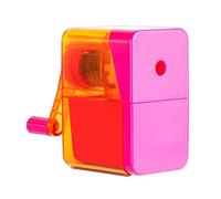Manual Pencil Sharpener Adjustable Thickness, Auto Feeding in Single Hole for Children Artists Student Classroom