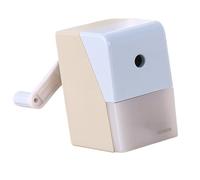 Manual Pencil Sharpener with Container Auto Feeding in 2-Gear Thickness Adjustable for Children Artists Student Office Green Pencil Sharpener